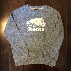 Roots salt and pepper classic crewneck